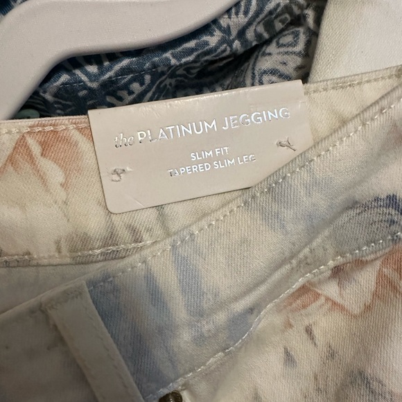 NWT Chicos Platinum Diffused Floral Jeggings - Picture 6 of 7